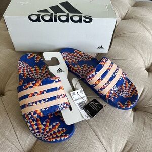 Adidas Blue Sandals Stylish Flip Flops